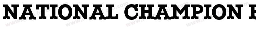 national champion bold字体转换